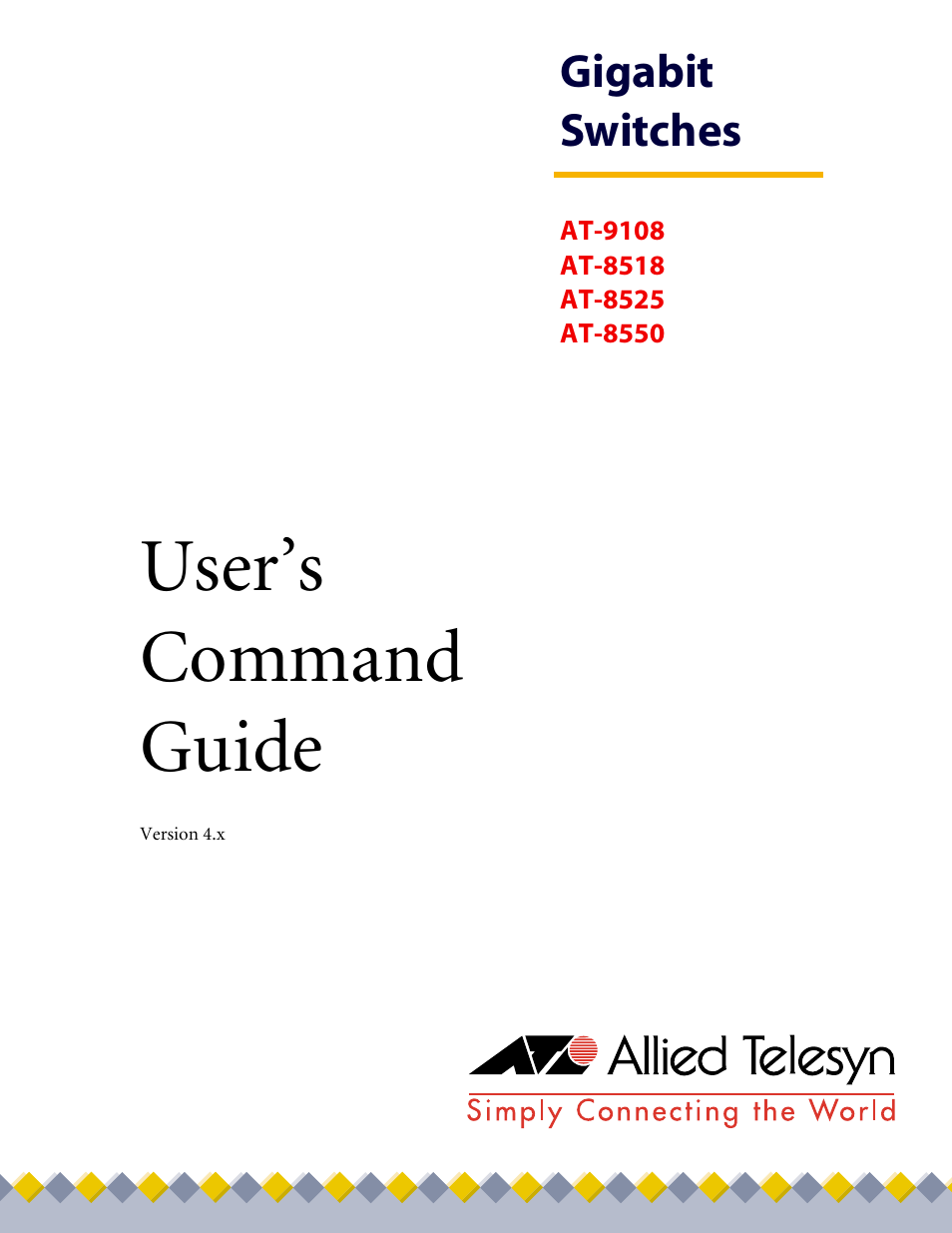 Allied Telesis AT-8550 User Manual | 36 pages