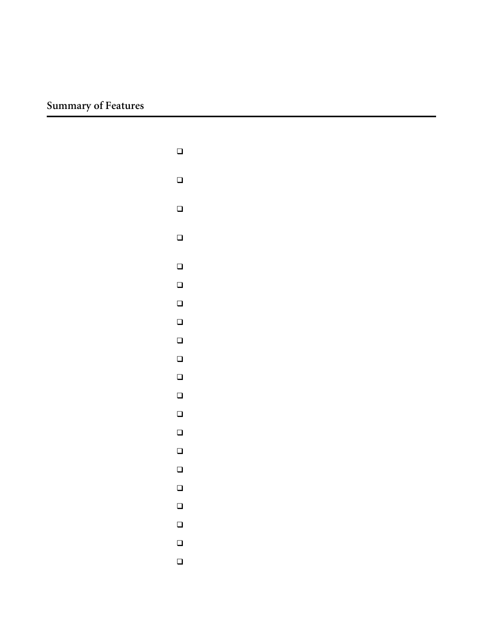 Summary of features | Allied Telesis AT-8550 User Manual | Page 10 / 43