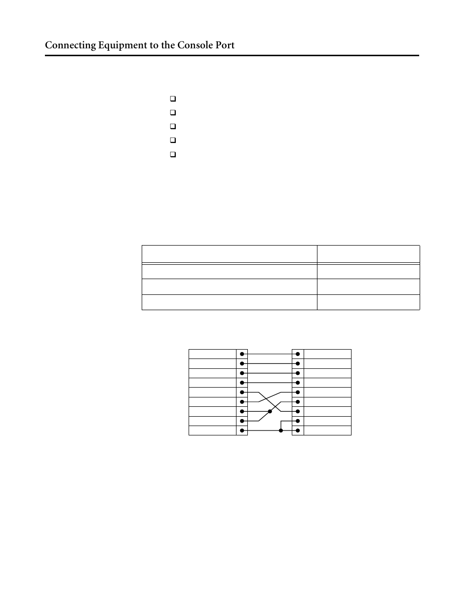 Connecting equipment to the console port, Connecting equipment to the console por | Allied Telesis AT-8550 User Manual | Page 24 / 43