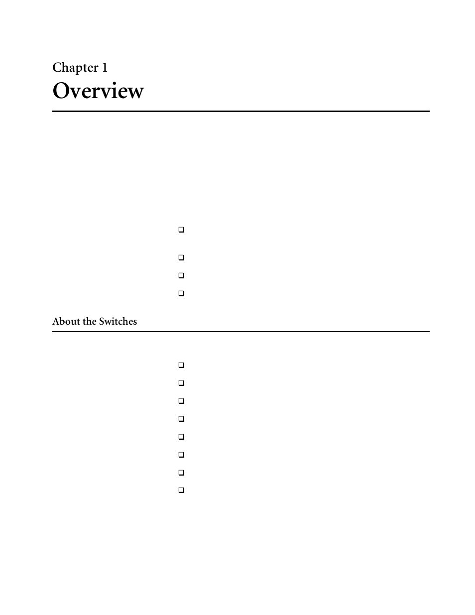Chapter1, Overview, About the switches | Chapter 1 | Allied Telesis AT-8550 User Manual | Page 9 / 43