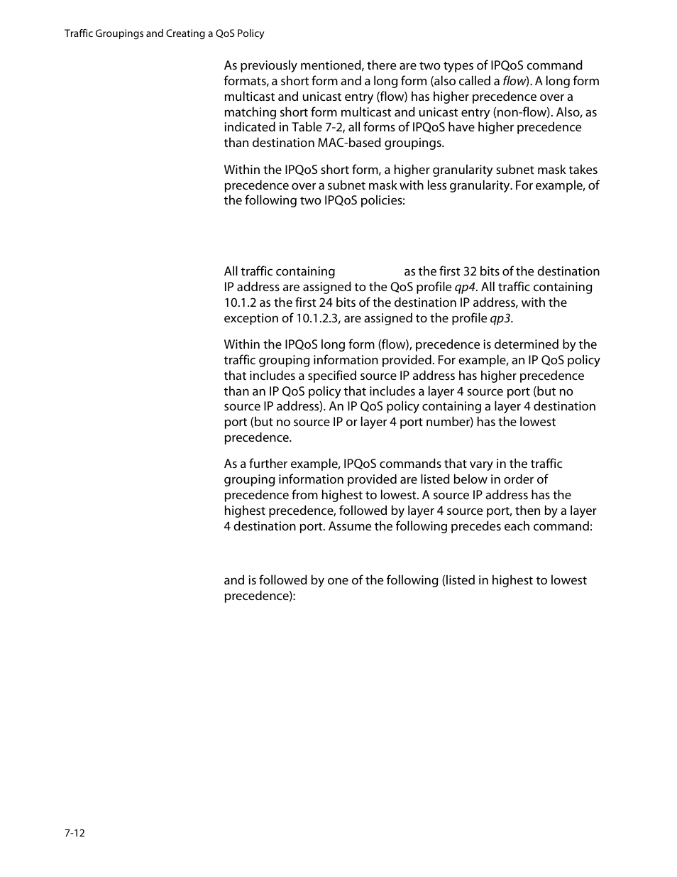 Ipqos precedence, Ipqos precedence -12 | Allied Telesis AT-8550 User Manual | Page 118 / 260