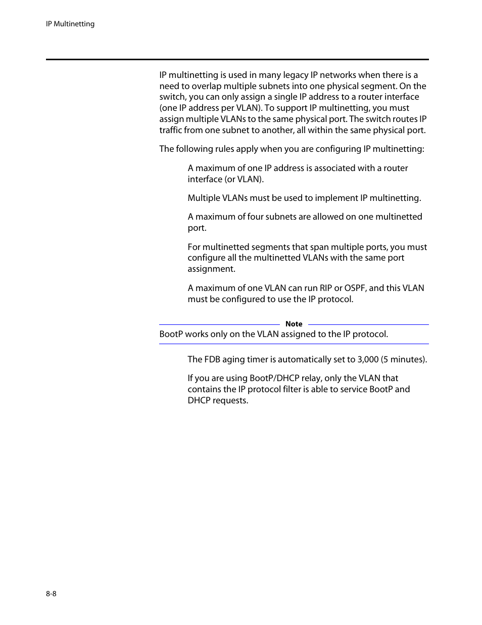 Ip multinetting, Ip multinetting -8 | Allied Telesis AT-8550 User Manual | Page 136 / 260