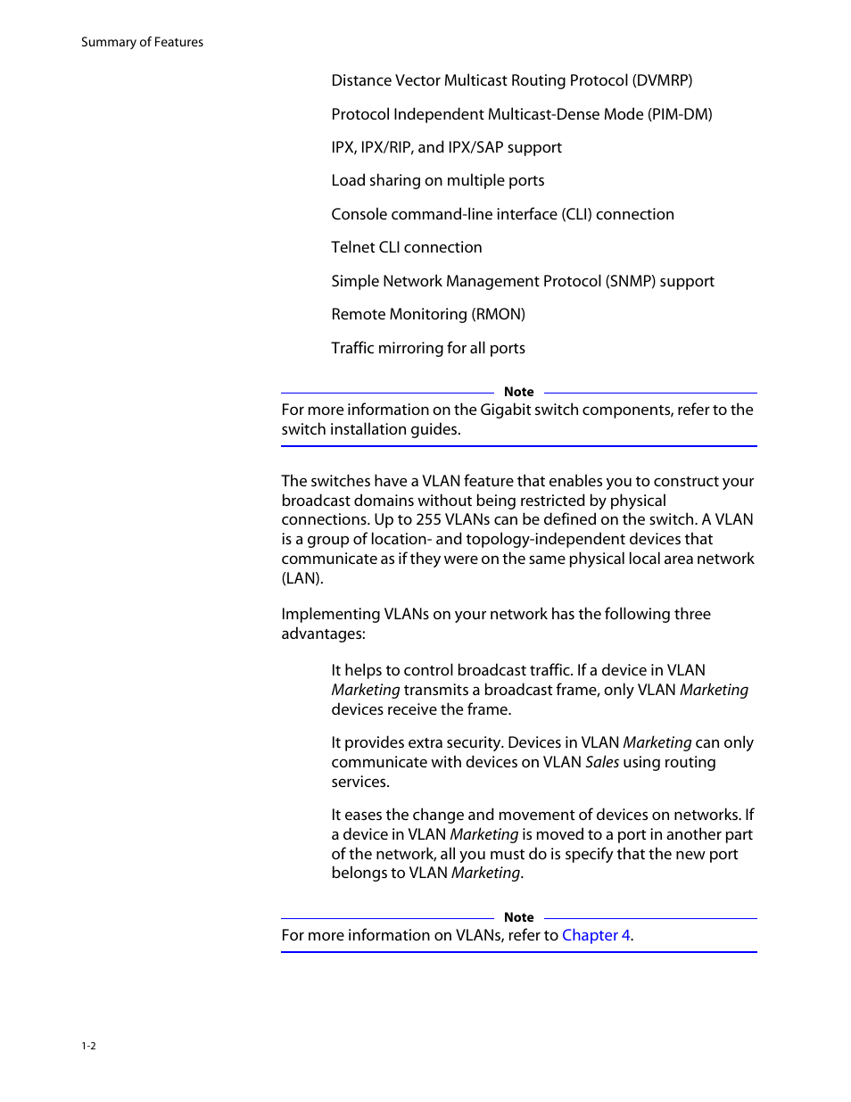 Virtual lans (vlans), Virtual lans (vlans) -2 | Allied Telesis AT-8550 User Manual | Page 16 / 260
