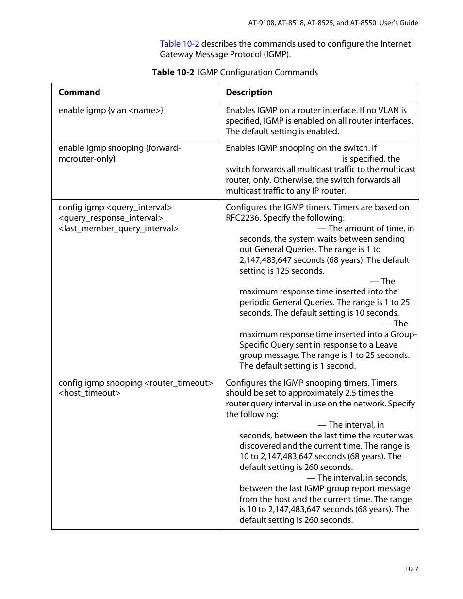 Allied Telesis AT-8550 User Manual | Page 187 / 260