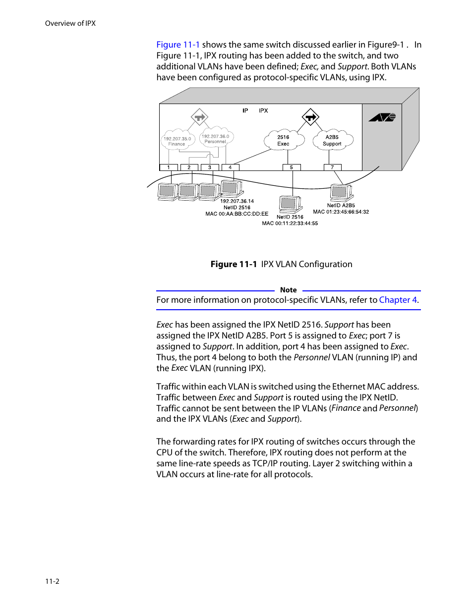 Ipx routing performance, Ipx routing performance -2 | Allied Telesis AT-8550 User Manual | Page 194 / 260