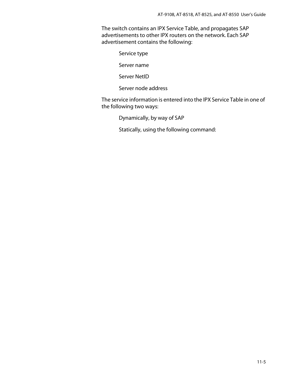 Routing sap advertisements, Routing sap advertisements -5 | Allied Telesis AT-8550 User Manual | Page 197 / 260