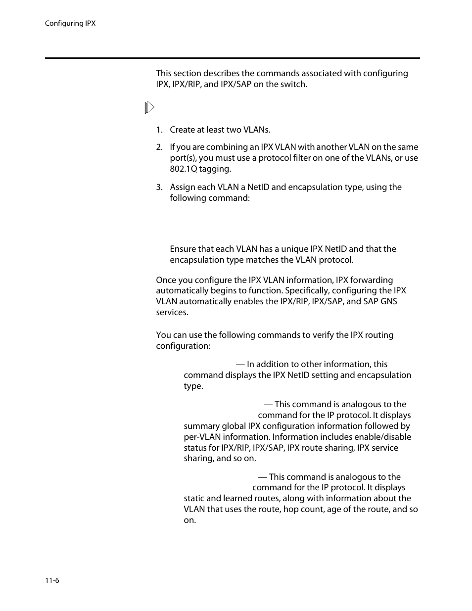 Configuring ipx, Verifying ipx router configuration, Configuring ipx -6 | Verifying ipx router configuration -6 | Allied Telesis AT-8550 User Manual | Page 198 / 260