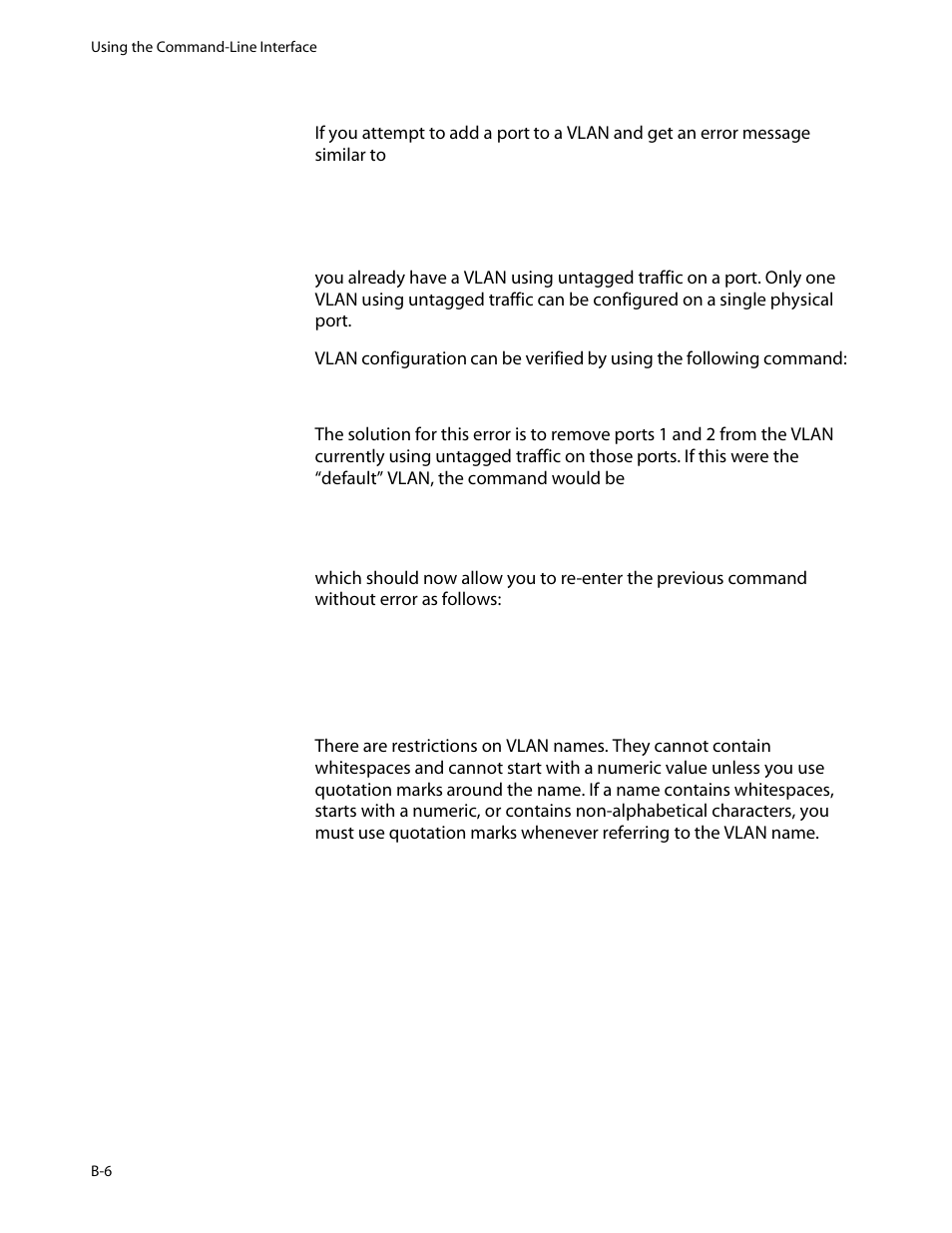 Vlans | Allied Telesis AT-8550 User Manual | Page 250 / 260
