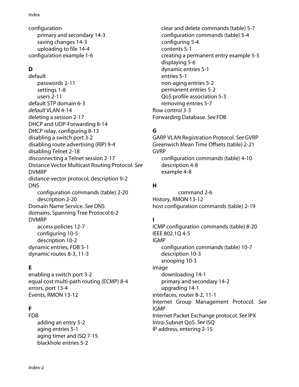 Allied Telesis AT-8550 User Manual | Page 254 / 260