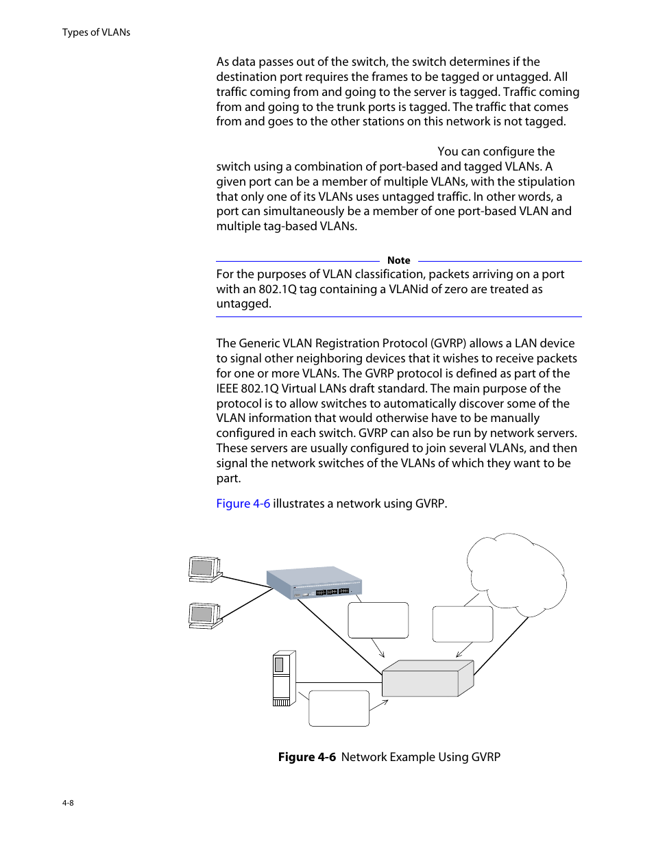Generic vlan registration protocol, Generic vlan registration protocol -8 | Allied Telesis AT-8550 User Manual | Page 74 / 260