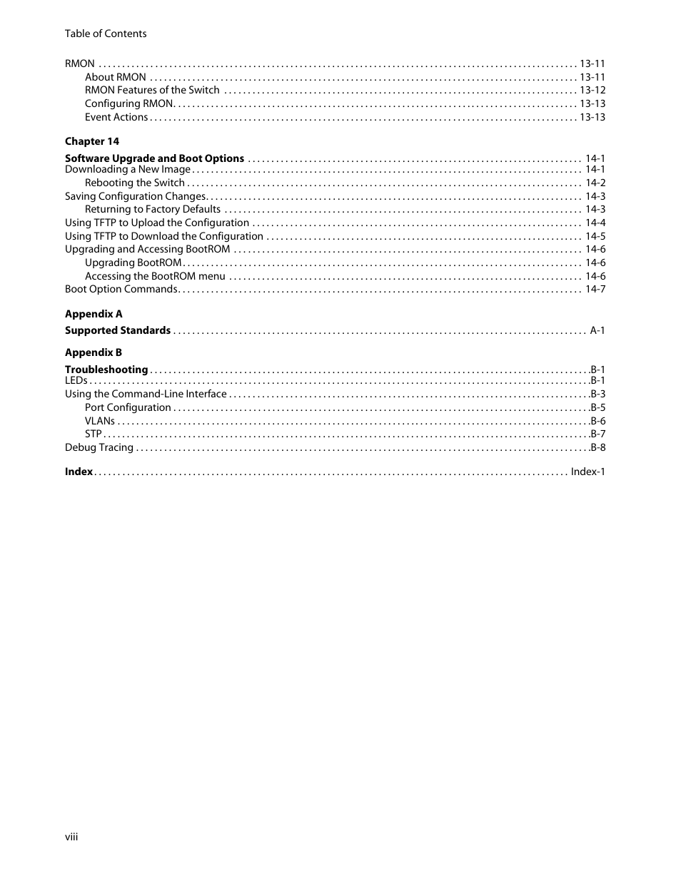 Allied Telesis AT-8550 User Manual | Page 8 / 260