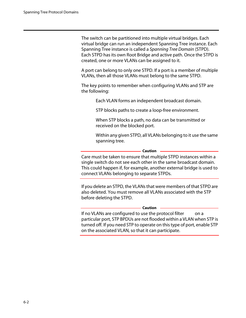 Spanning tree protocol domains, Spanning tree protocol domains -2 | Allied Telesis AT-8550 User Manual | Page 96 / 260