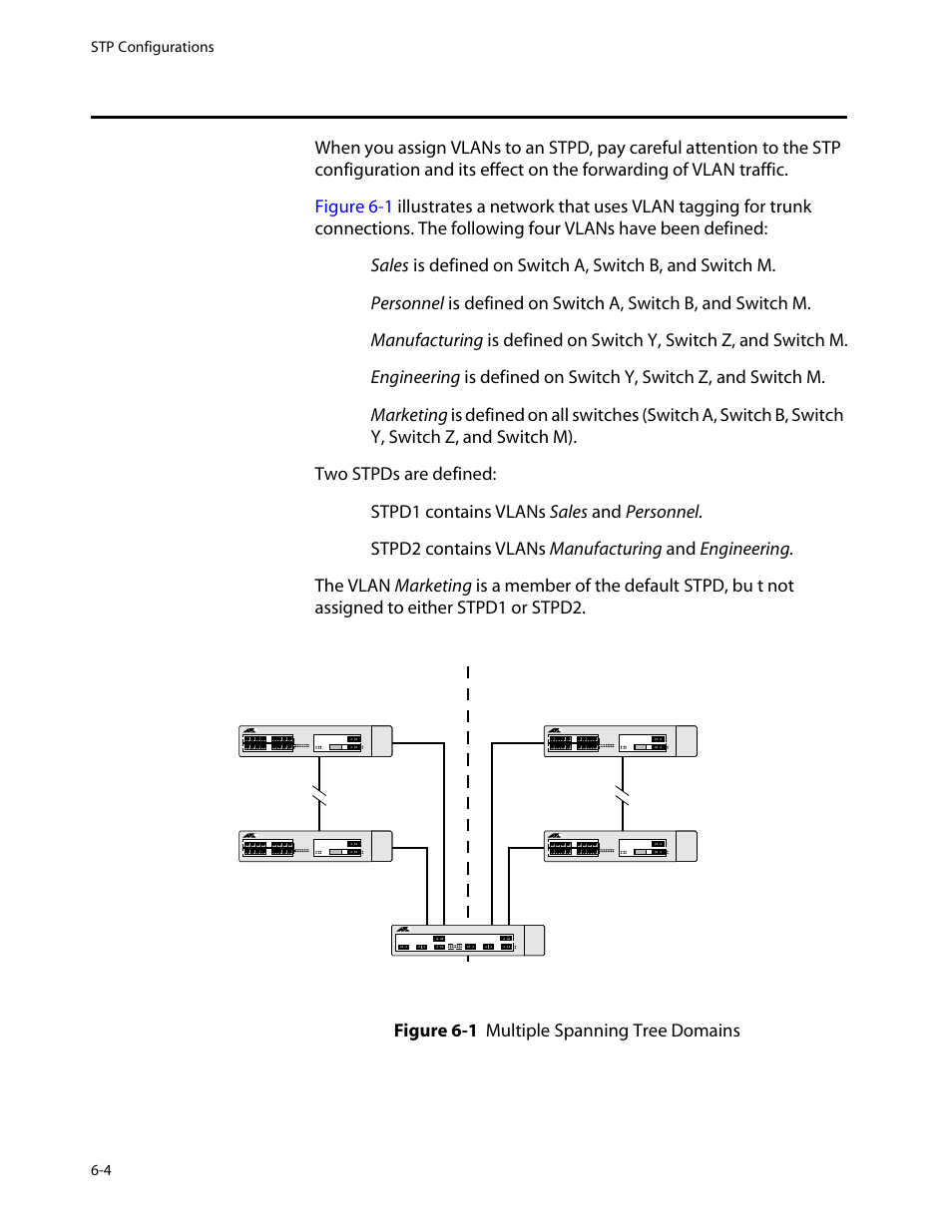 Stp configurations, Stp configurations -4 | Allied Telesis AT-8550 User Manual | Page 98 / 260