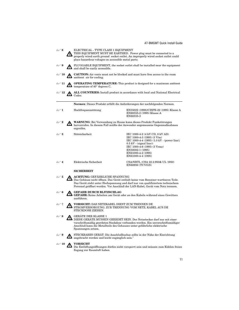 Allied Telesis AT-BMGMT User Manual | Page 21 / 34