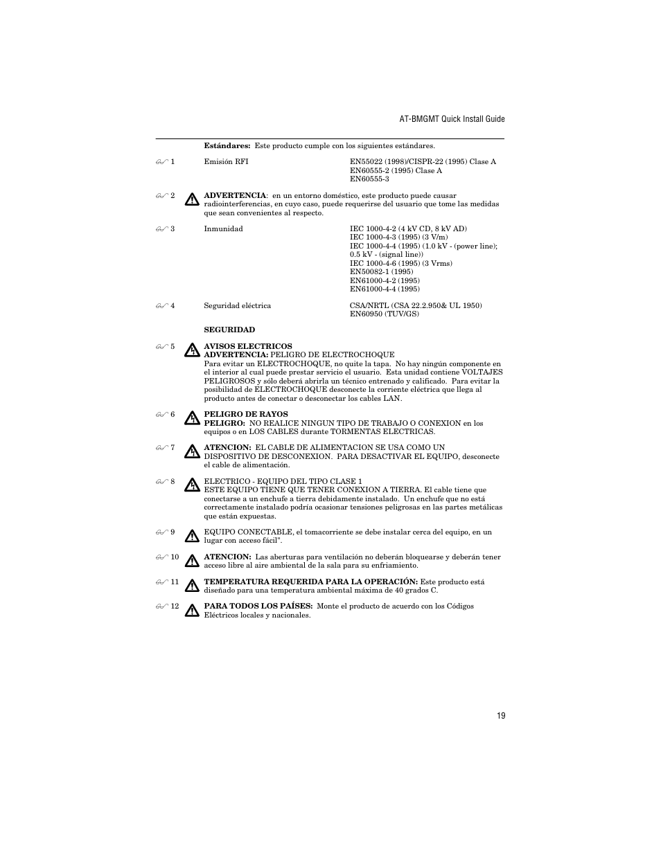 Allied Telesis AT-BMGMT User Manual | Page 29 / 34