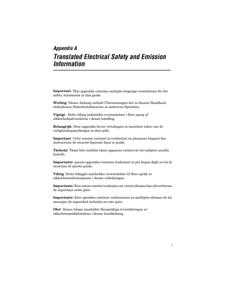 Appendix a | Allied Telesis AT-BRPS8000 User Manual | Page 17 / 32