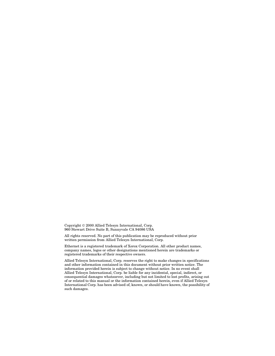 Allied Telesis AT-BSTACK1 User Manual | Page 2 / 34