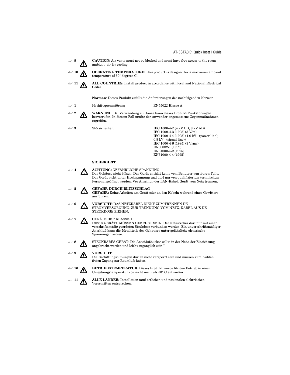 Allied Telesis AT-BSTACK1 User Manual | Page 21 / 34