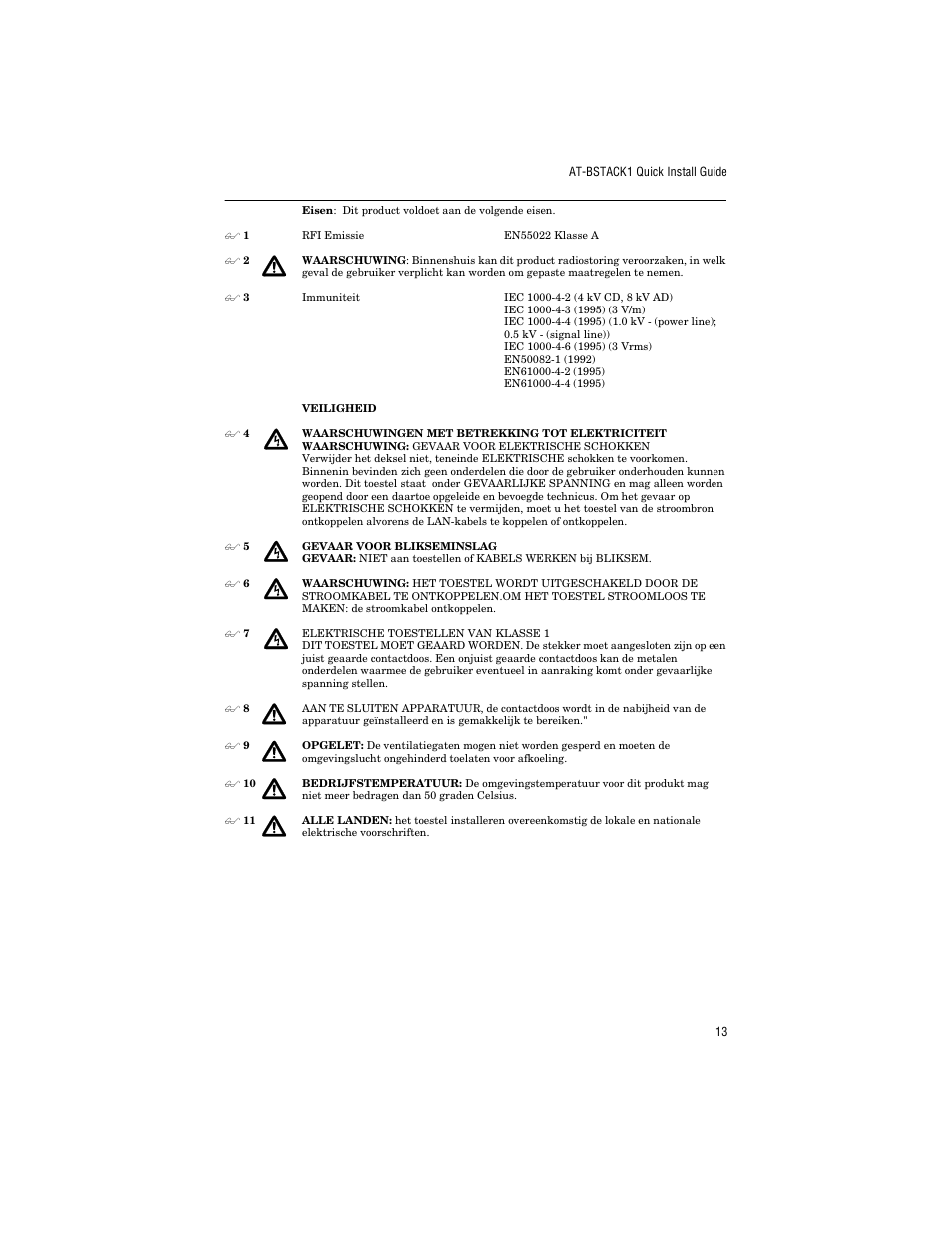 Allied Telesis AT-BSTACK1 User Manual | Page 23 / 34