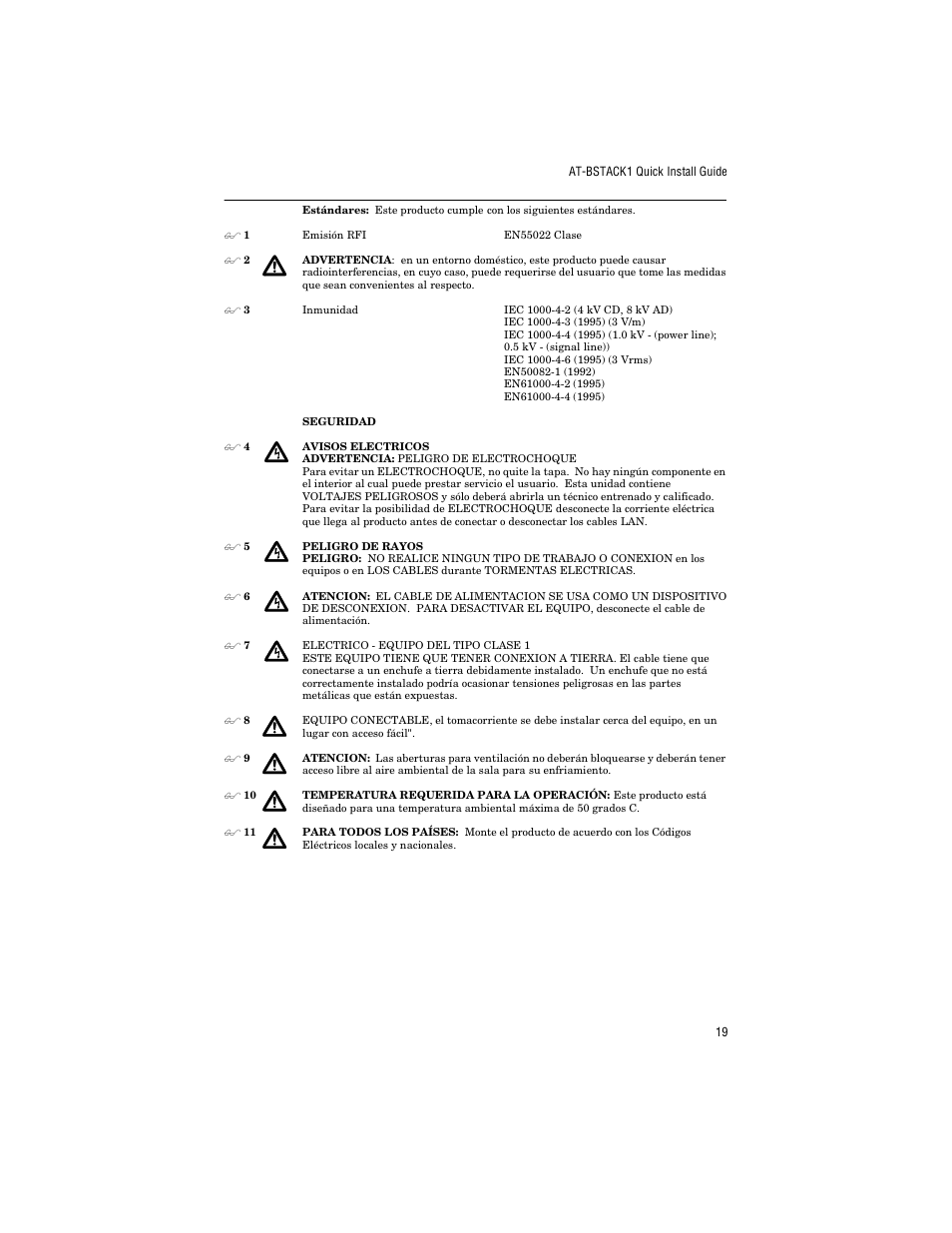 Allied Telesis AT-BSTACK1 User Manual | Page 29 / 34