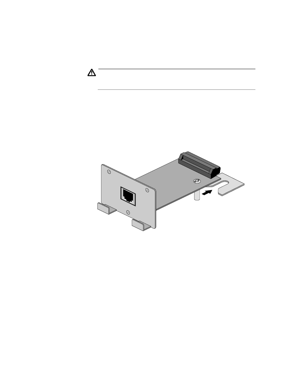 Installing a media dependent adapter, Disconnect the switch’s power cord, Unscrew the three phillips head screws on the b | The standoff on the mda serves as a guide to sl, Slide the mda into its empty slot making sure t, Attach the female 50-pin female connector to it, Figure24 guiding the mda (at-3701) standoff in, Installing a media dependent adapter -10 | Allied Telesis AT-3726 User Manual | Page 28 / 60
