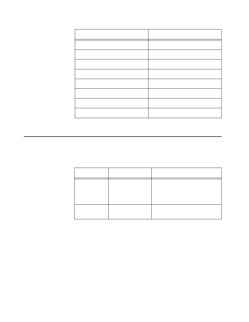 Table b-2 rj45 pin assignments for at-3714f (mir, Media dependent adapter cabling distances, Table b-3 mda maximum cable distances | Allied Telesis AT-3726 User Manual | Page 58 / 60