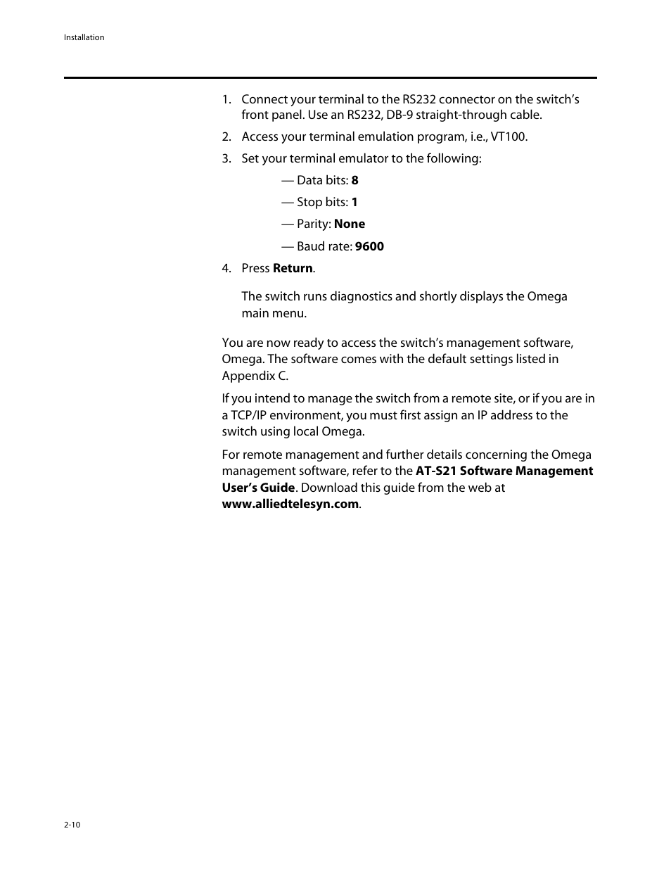 Allied Telesis AT-8126XL User Manual | Page 32 / 60