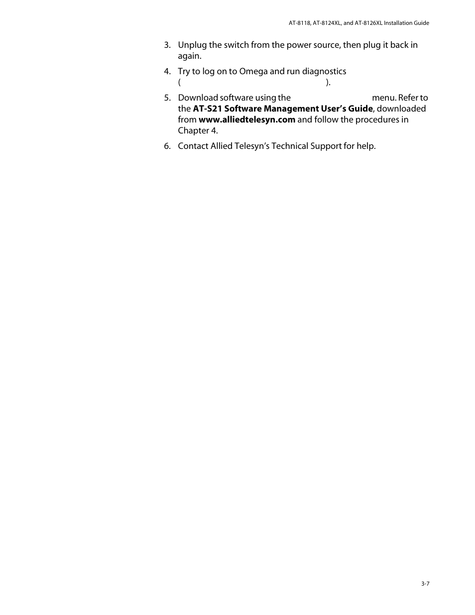 Allied Telesis AT-8126XL User Manual | Page 41 / 60