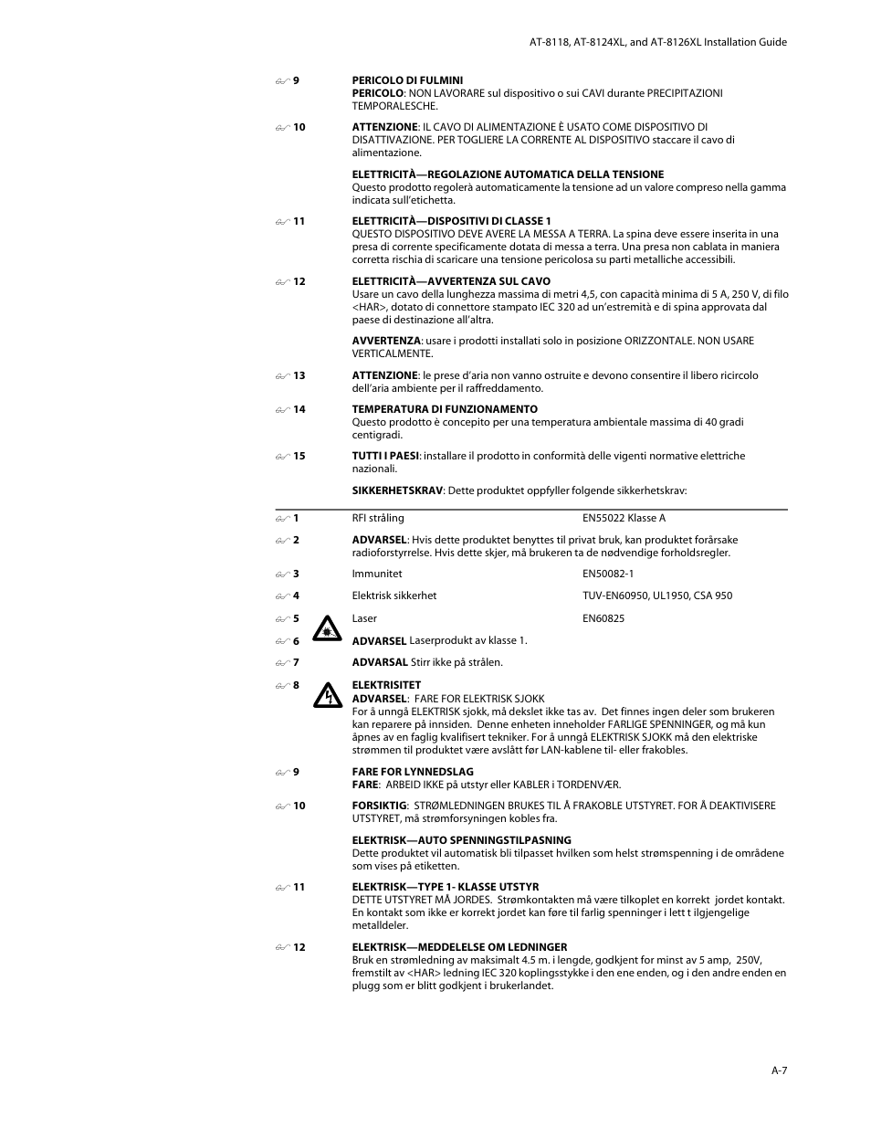 Allied Telesis AT-8126XL User Manual | Page 51 / 60