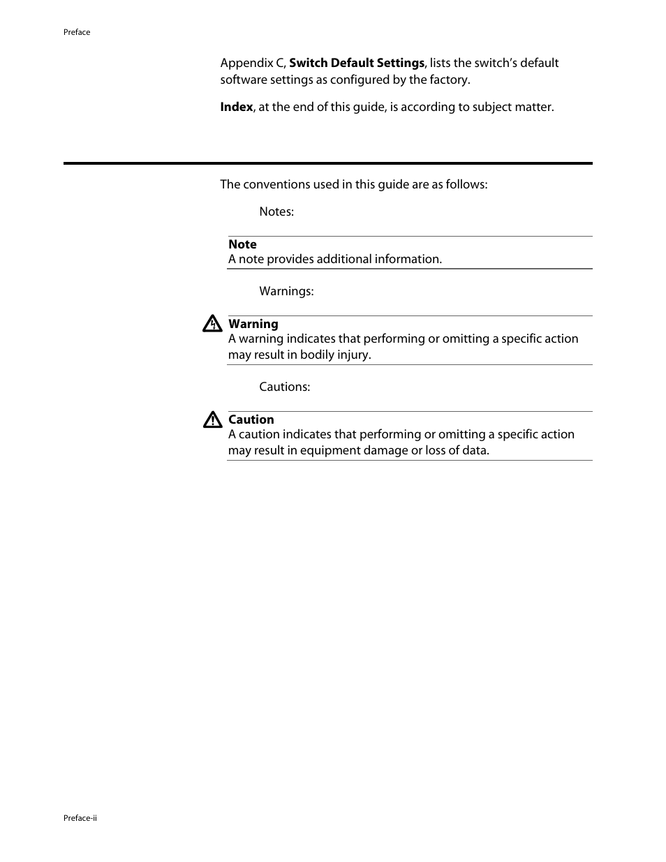 Document conventions | Allied Telesis AT-8126XL User Manual | Page 8 / 60