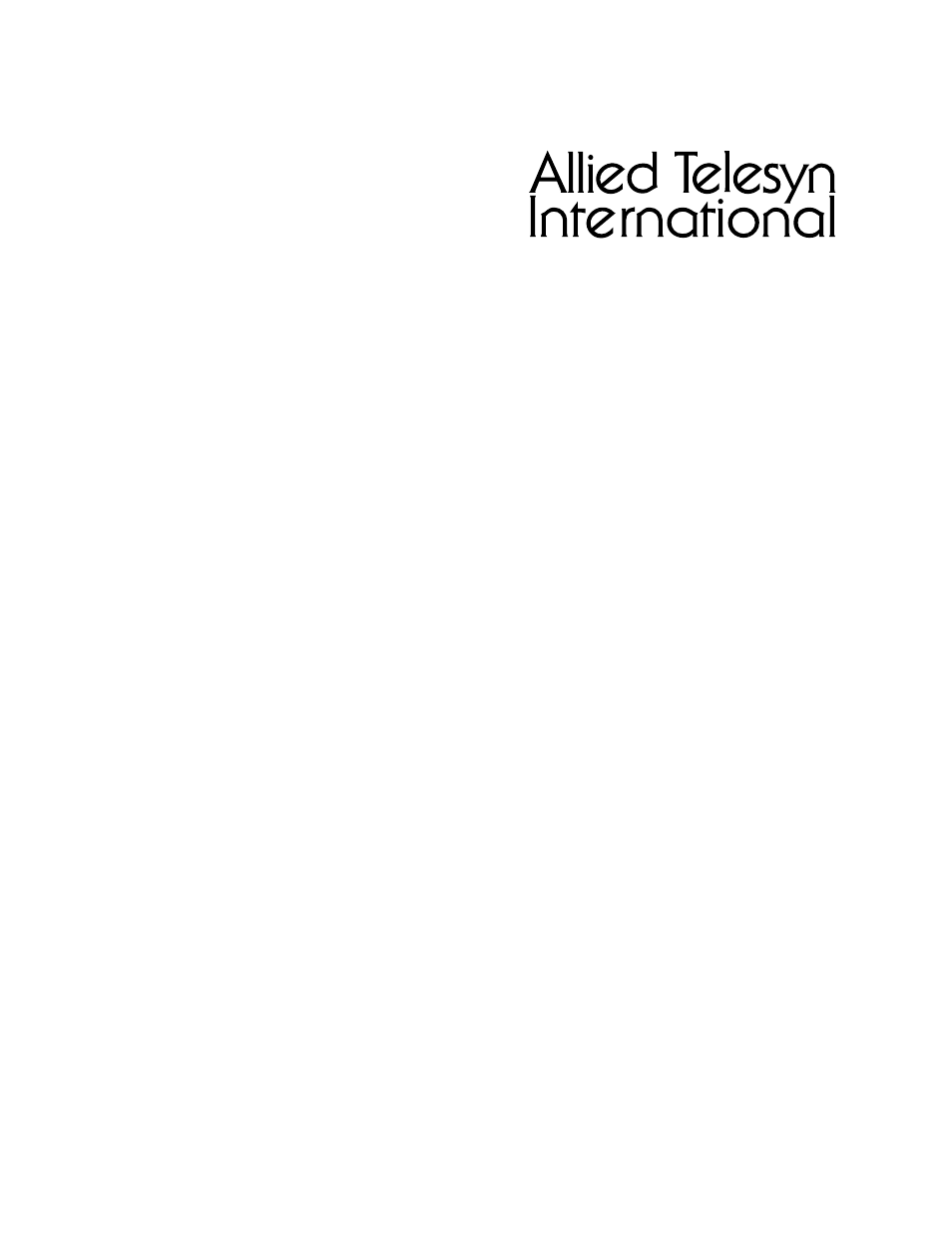 Allied Telesis AT-8201 User Manual | 12 pages