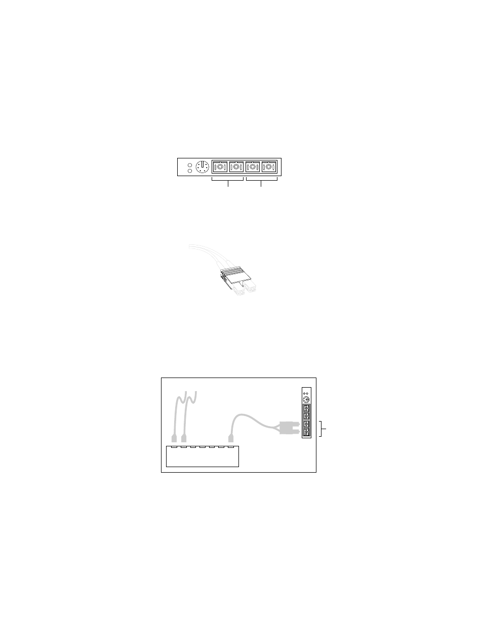 Cabling requirements for the fddi uplink card, Sas cable connections | Allied Telesis AT-8203 User Manual | Page 19 / 30