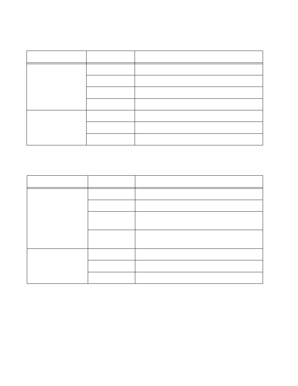 D table 4-2 d, Able 4-2, and table 4-3 li | Allied Telesis AT-8324 User Manual | Page 69 / 92