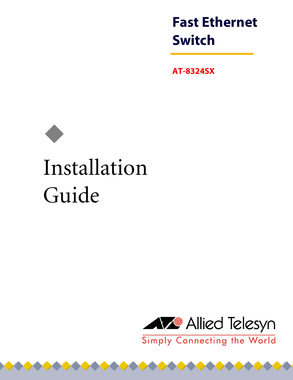 Allied Telesis AT-8324SX User Manual | 81 pages