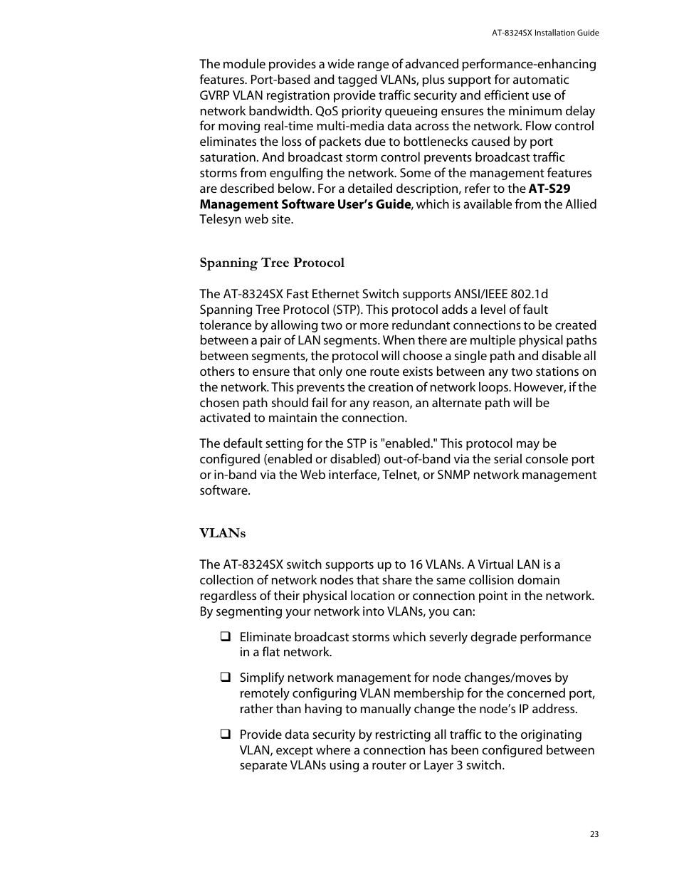 Allied Telesis AT-8324SX User Manual | Page 23 / 81