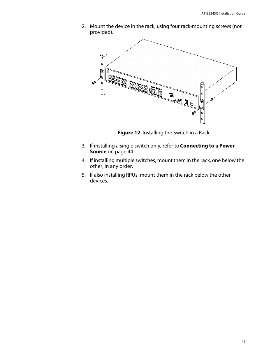 Allied Telesis AT-8324SX User Manual | Page 41 / 81