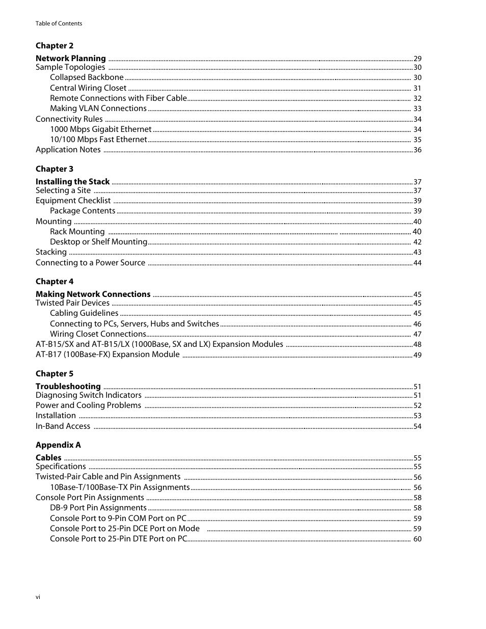 Allied Telesis AT-8324SX User Manual | Page 6 / 81