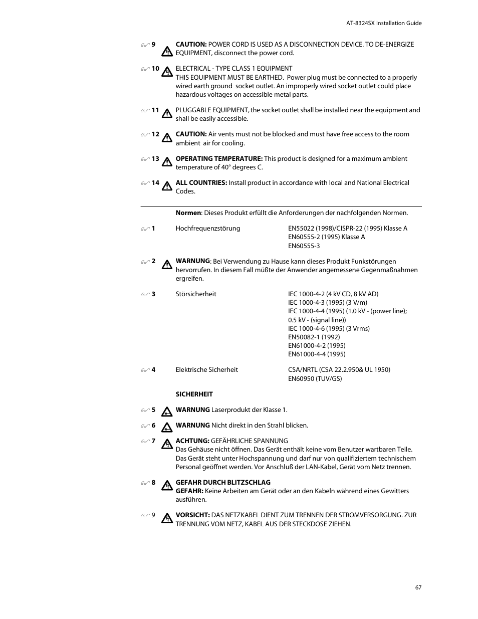 Allied Telesis AT-8324SX User Manual | Page 67 / 81