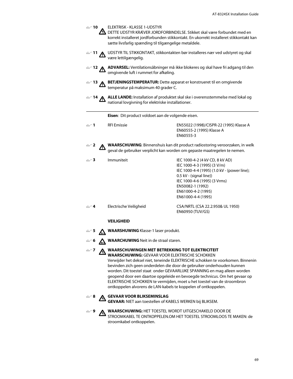 Allied Telesis AT-8324SX User Manual | Page 69 / 81