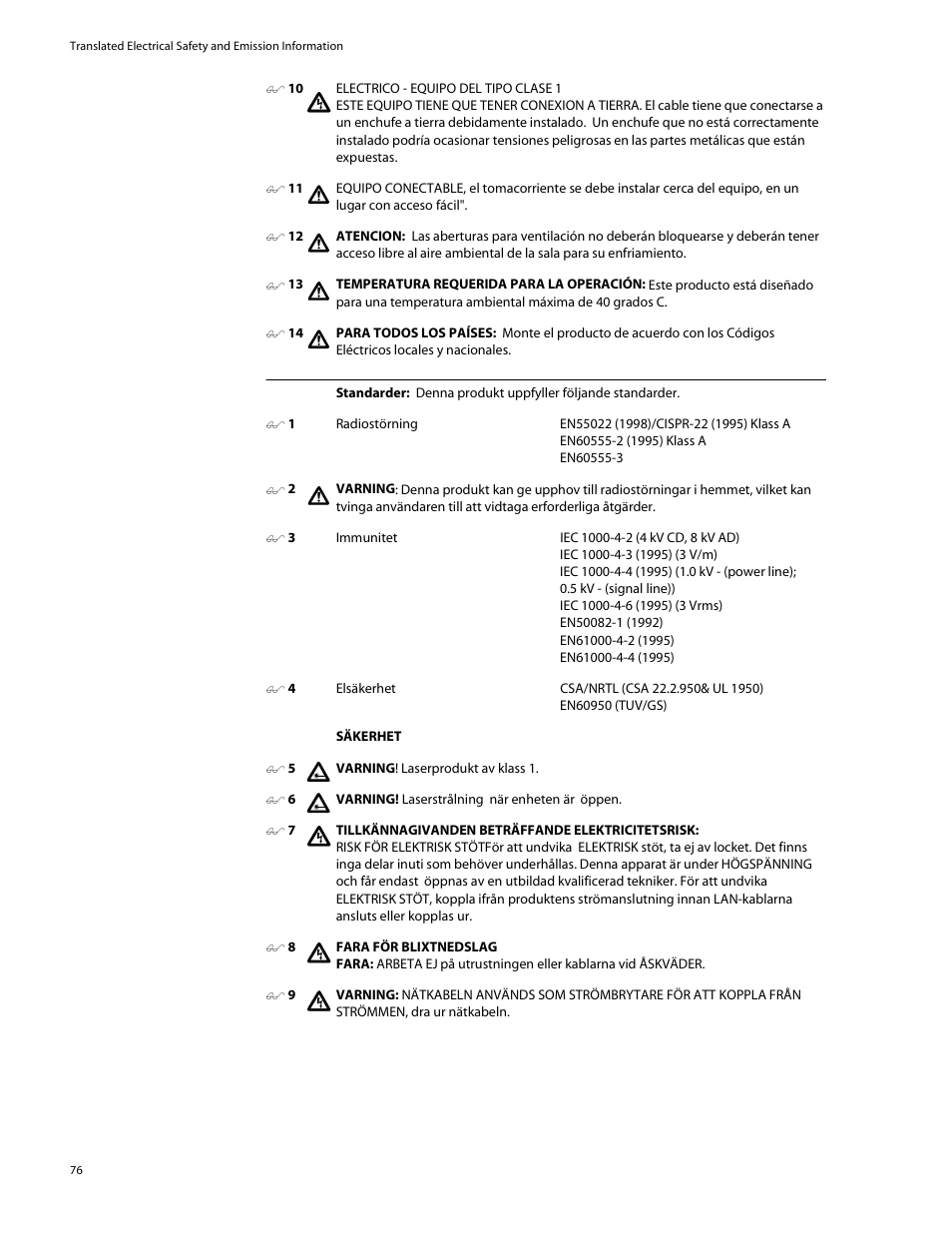 Allied Telesis AT-8324SX User Manual | Page 76 / 81