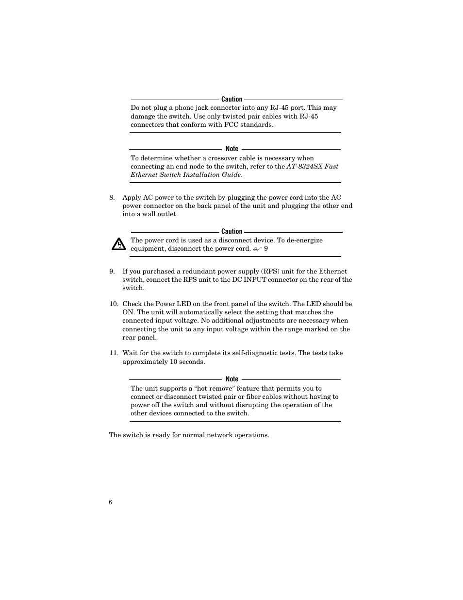 Allied Telesis AT-8324SX User Manual | Page 16 / 34