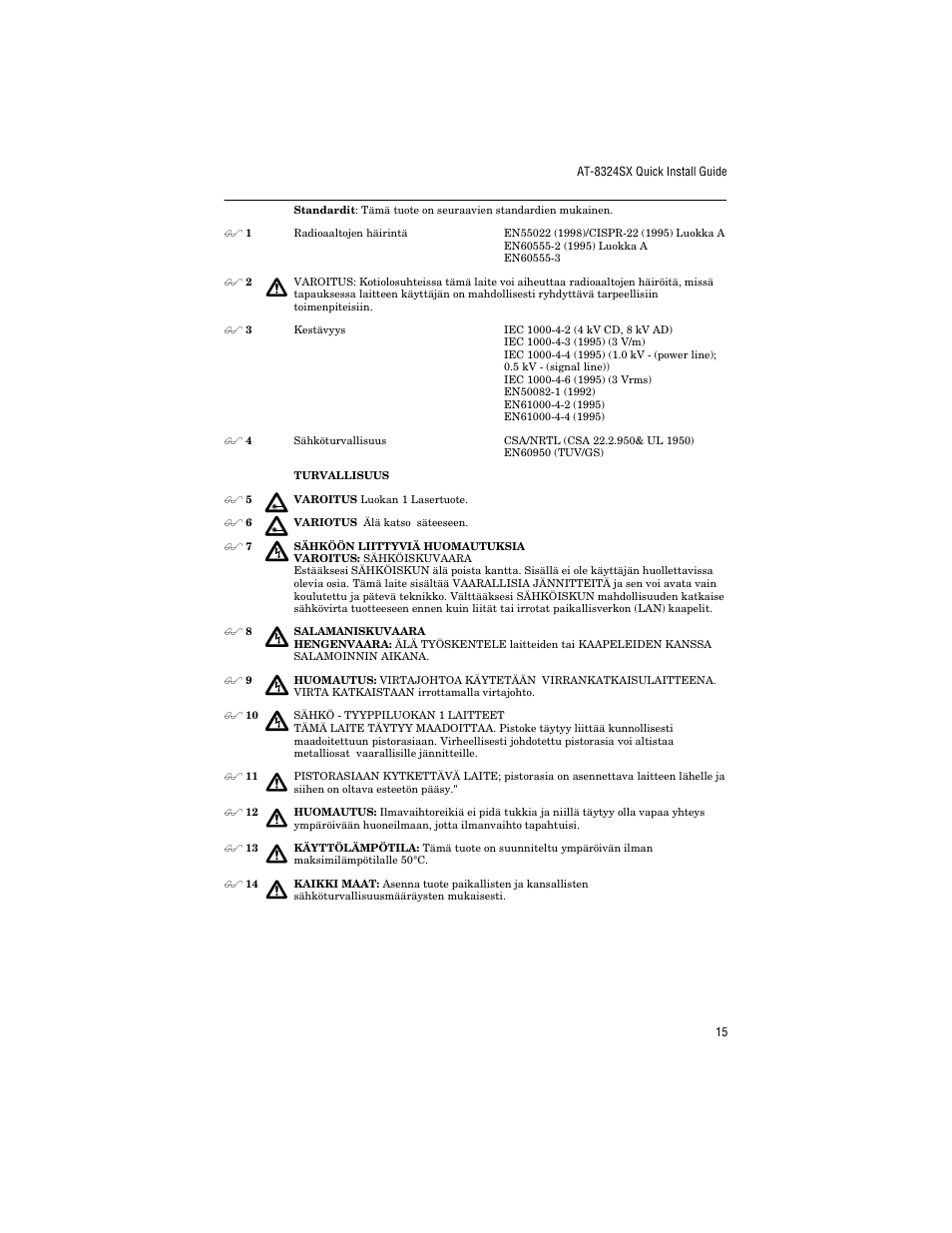 Allied Telesis AT-8324SX User Manual | Page 25 / 34