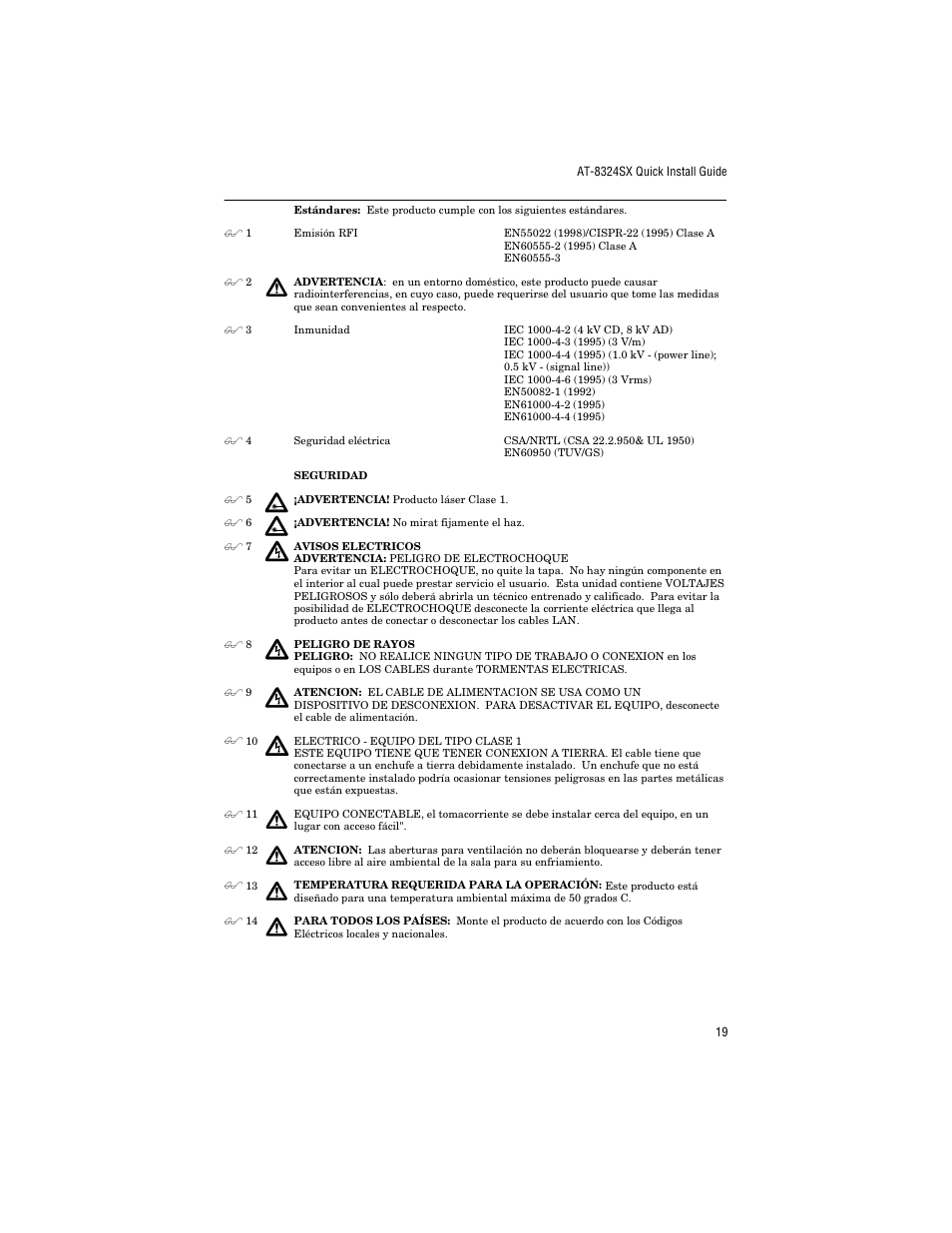 Allied Telesis AT-8324SX User Manual | Page 29 / 34