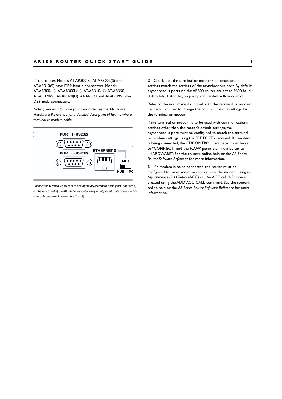 Allied Telesis AR300 SERIES ROUTER User Manual | Page 11 / 27