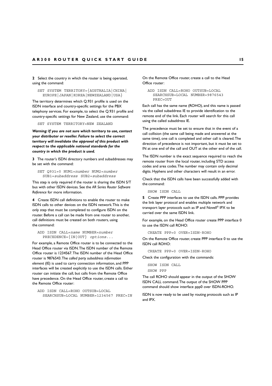 Allied Telesis AR300 SERIES ROUTER User Manual | Page 15 / 27