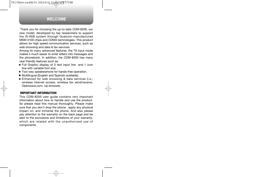 Audiovox CDM-8200 User Manual | 51 pages