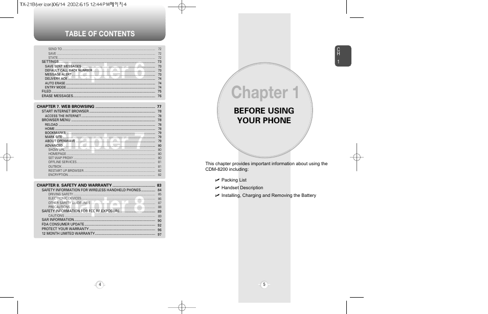 Audiovox CDM-8200 User Manual | Page 4 / 51