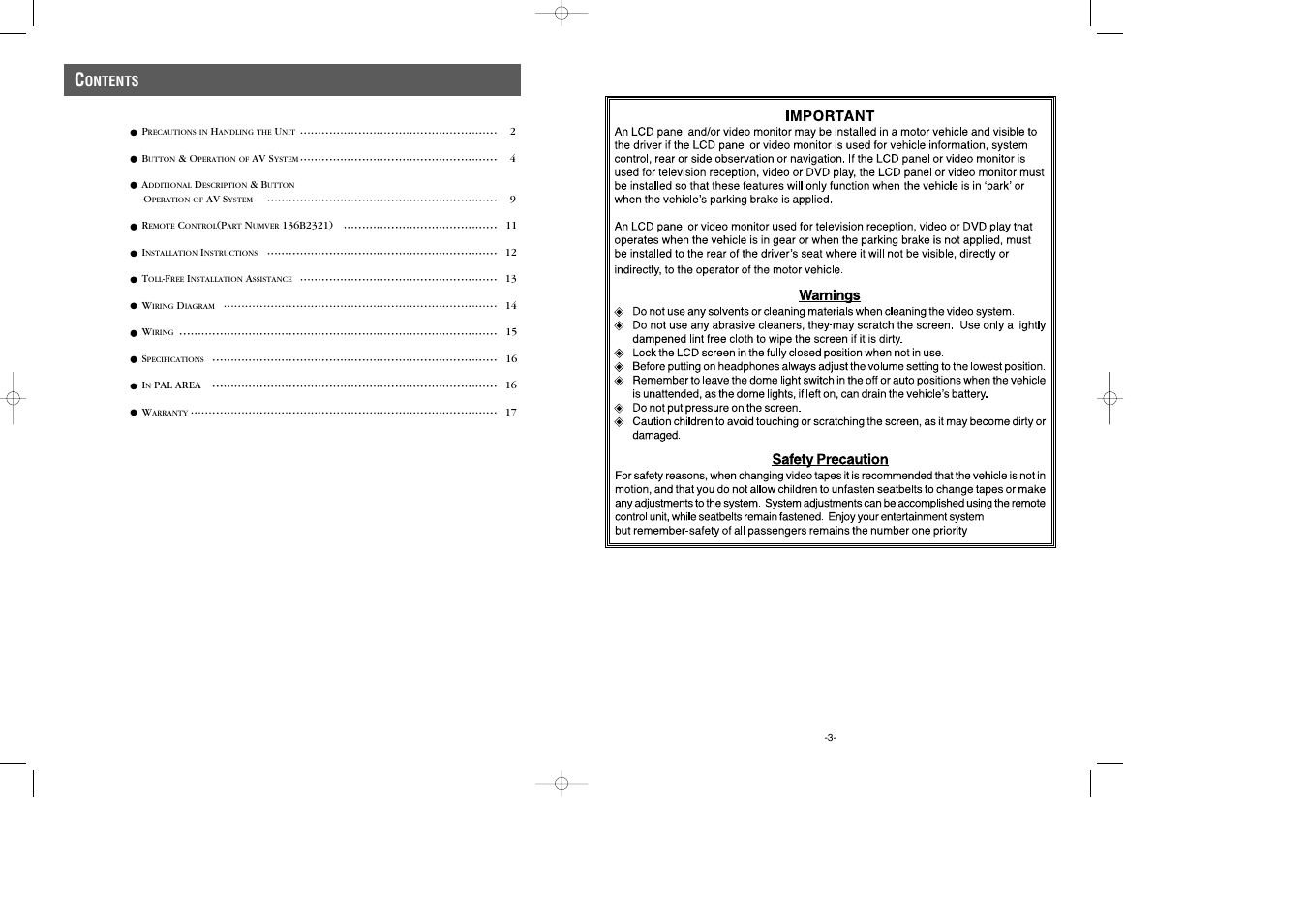 Audiovox PAV-7 User Manual | Page 2 / 10