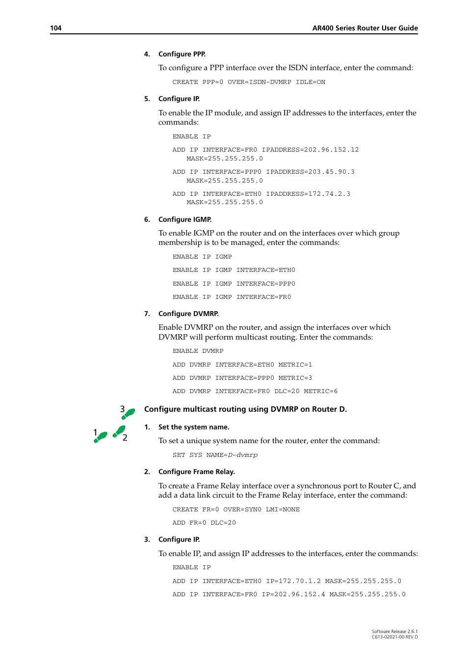 Allied Telesis AR400 Series Router User Manual | Page 104 / 131