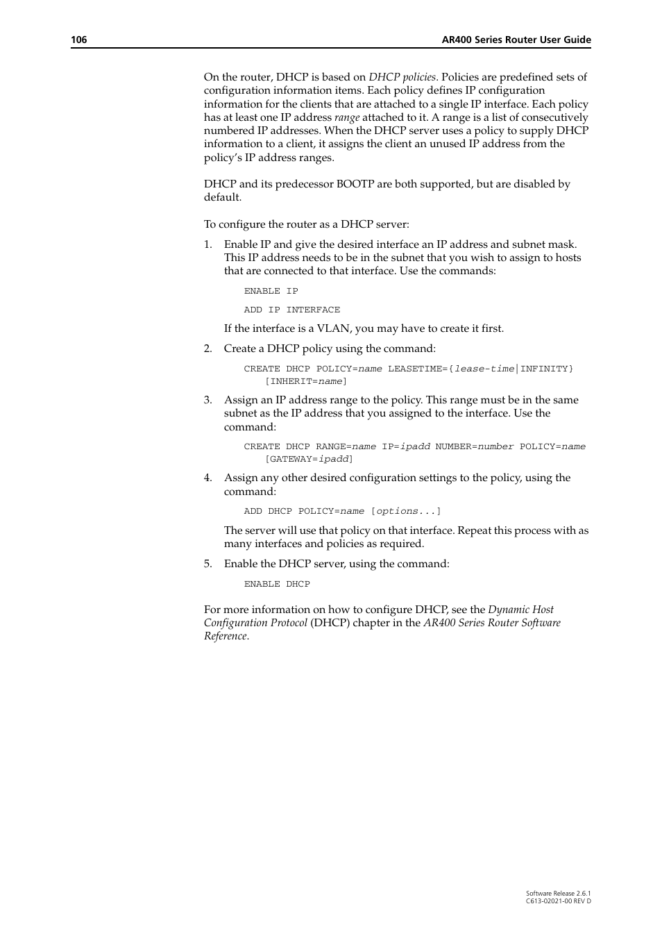 Allied Telesis AR400 Series Router User Manual | Page 106 / 131